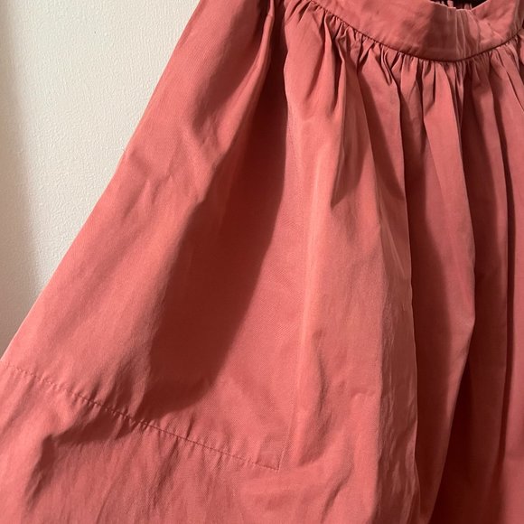Pink Zara midi A-line skirt with pockets sz S - Picture 3 of 6